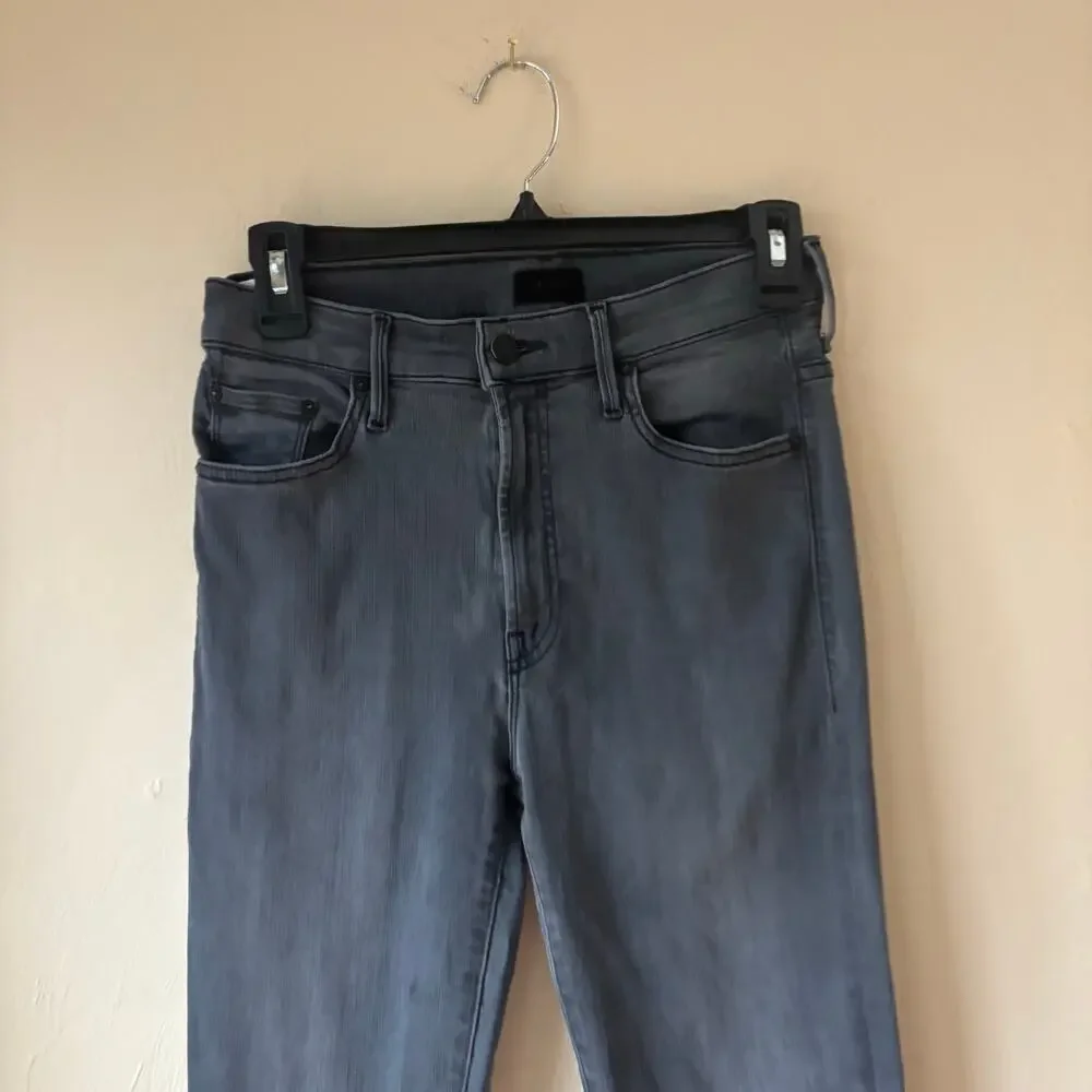 Mother The Insider‎ Crop Step Fray Dancing in the Moonlight Size 27 Black